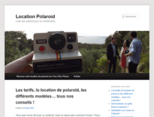 Tablet Screenshot of location-polaroid.fr